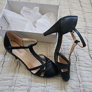 Black Strappy Heels 1920's Recreations Unique Vintage
